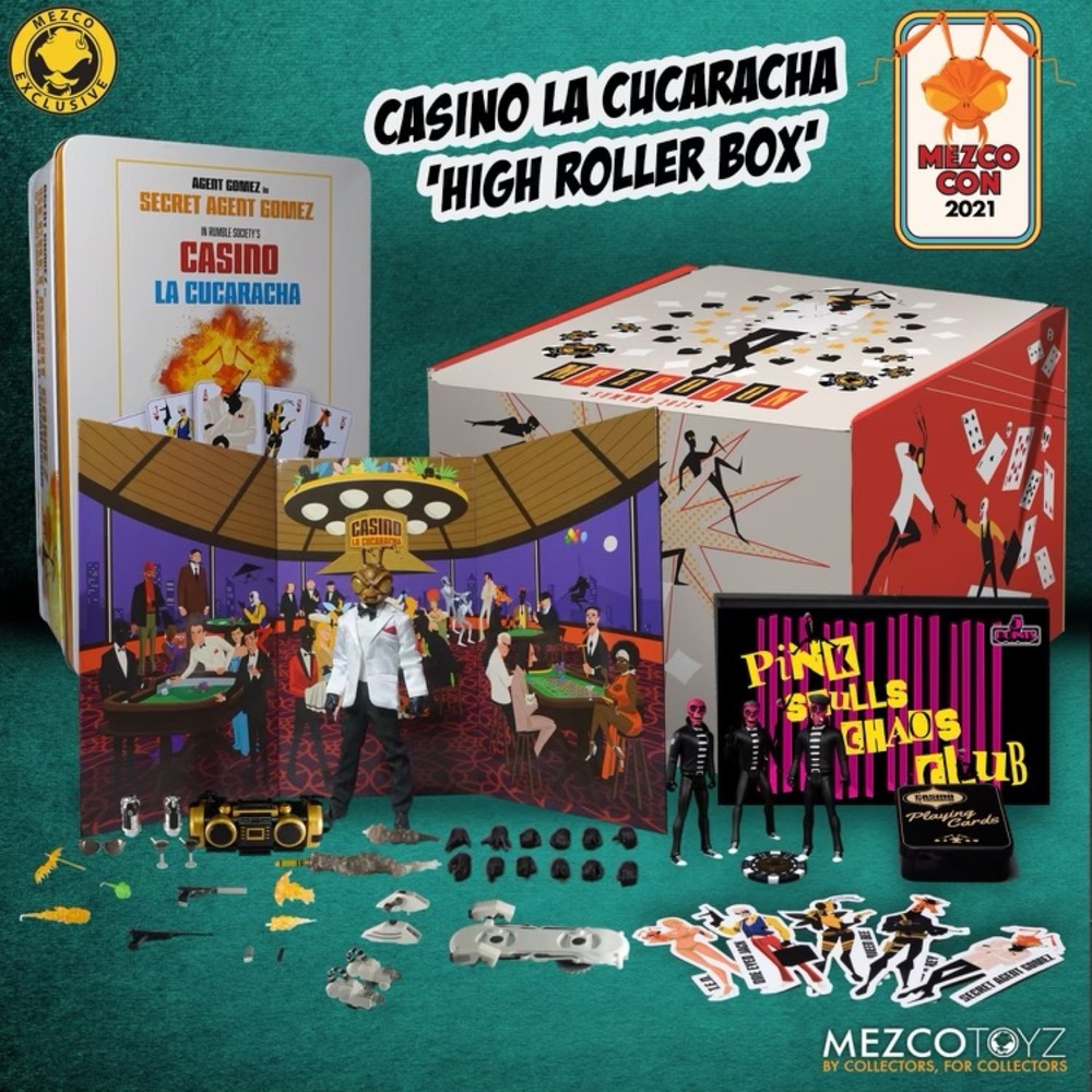 MEZCO CON 2021: Summer Edition - High Roller Box - Gomez - Casino La Cucaracha